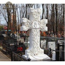 Памятник из белого мрамора № 4  — ritualum.ru